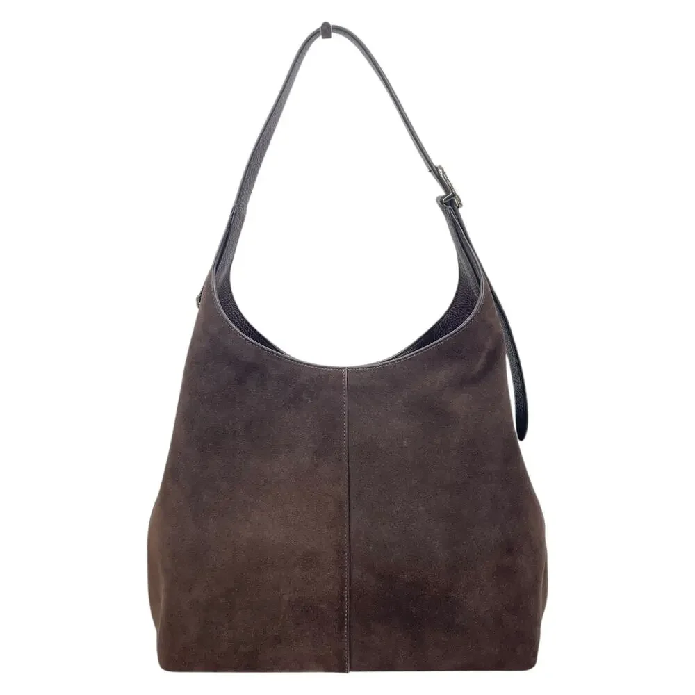 Kate Spade 454 Suede Large Shoulder Bag Lena Bifold Wallet Set Hot Fudge